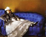 Edouard Manet Portrait of Mme Manet on a Blue Sofa oil painting picture wholesale